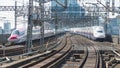 The local trains at Yamagata station.