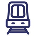 Local transport, railway Vector icon which can easily modify or edit