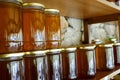 Local Turkish honey and honey jars