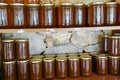 Local Turkish honey and honey jars