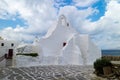 Local typical church in Mykonos (Greece) Royalty Free Stock Photo