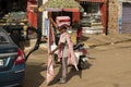 local vendor selling dusting rags to the people