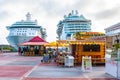 Local vendor shops inside Cruise Ship Port of Sint Maarten