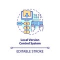Local version control system concept icon Royalty Free Stock Photo