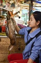 Local Vietnamese woman in a market