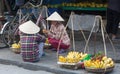 Local Vietnamese women street vendors