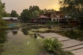 Local village house in Dal lake,Srinagar,Kashmir,India