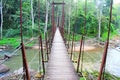 Local village iron bridge at sri lanka