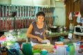 Local woman on the kitchen. The island is part of marine national Park Mu Ko Chang