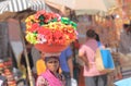 Street market Indian woman Jodhpur India Royalty Free Stock Photo