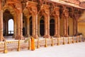 Local woman sweeping near Diwan-i-Am - Hall of Public Audience i