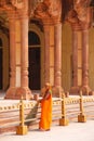 Local woman sweeping near Diwan-i-Am - Hall of Public Audience i