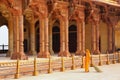 Local woman sweeping near Diwan-i-Am - Hall of Public Audience i