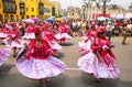 Local women dancing during Festival of the Virgin de la Candelaria in Lima, Peru.