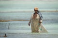 Local women harvesting sea weed from the Indian ocean.