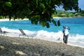 Local Worker on Beach