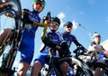 Teens at local cycling competition in mallorca