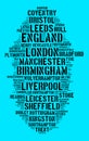 Localities in England Royalty Free Stock Photo