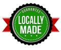 Locally made sticker or badge