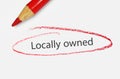 Locally owned Royalty Free Stock Photo
