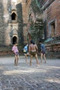 Locals play with kicking ball chinlon in the popular game sepak takraw