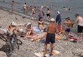 Batumi Beach on the Black Sea in Georgia