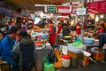 Locals and tourists at Noryangjin Fisheries Wholesale Market