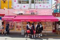 Locals and tourists walking at Tokyo's Harajuku's Takeshita street