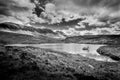 The locan of Loch Uidh na a-larna with Quinag Royalty Free Stock Photo