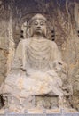 Locana Buddha at Longmen Grottos Royalty Free Stock Photo