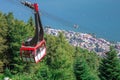 View of Locarno and Lake Maggiore from the Cardada-Cimetta mountain range. Ticino canton, Switzerland Royalty Free Stock Photo