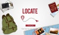Locate Location Direction Destination Position Concept Royalty Free Stock Photo