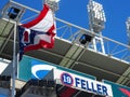 19 Bob Feller - Progressive Field - Cleveland - Ohio Flag - USA Royalty Free Stock Photo