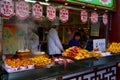 Located in the Chinese cultural area of the food stall, selling snacks such as soup dumplings, squid skewers, stinky tofu