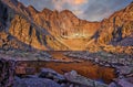 First Light at Chasm Lake