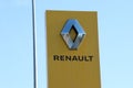 Advertising banner signage of ` Renault Motors`