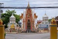 Entrance to Wat Phra Song, an old Buddhist temple in Phetchaburi, near the town center, Thailand