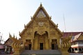 Facade of the Golden Temple, Wat Sri Panton, in Nan, Thailand