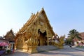 View of the Golden Temple, Wat Sri Panton, from the main entrance, Nan, Thailand