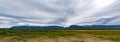 Panorama of Western Brook Pond in Gros Morne National Park, Newfoundland Royalty Free Stock Photo