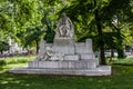 The Johannes Brahms Monument in Resselpark, Vienna Royalty Free Stock Photo