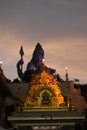 Murudeshwar Temple at night - Lord Shiva statue - Gopura - India religious trip - Hindu religion