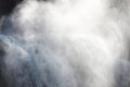 Steaming water of Cascade du Rouget, french Alps Royalty Free Stock Photo