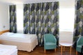Hotel room at Sunderby FolkhÃÂ¶gskola in SÃÂ¶dra Sunderbyn outside LuleÃÂ¥ Royalty Free Stock Photo