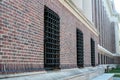 Detailed view of the brickwork at Harvard University, MA. Royalty Free Stock Photo