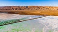 Aerial photos of MangYa jadeite lake Royalty Free Stock Photo