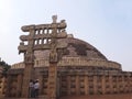 The Eastern Gateway, Sanchi Great Stupa describes historical events during the life of the Buddha and several miracles performed