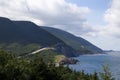 View from overlook, Cape Breton National Park, west coast Nova Scotia, Canada Royalty Free Stock Photo