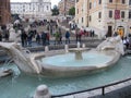 Plaza de EspaÃ±a. Rome, Italy. Royalty Free Stock Photo