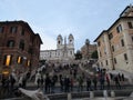 Plaza de EspaÃ±a. Rome, Italy. Royalty Free Stock Photo